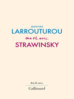 cover image of Ma vie avec Strawinsky
